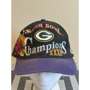 VTG Green Bay Packers Super Bowl 31 Champions Logo Athletic Snapback Hat Cap NFL